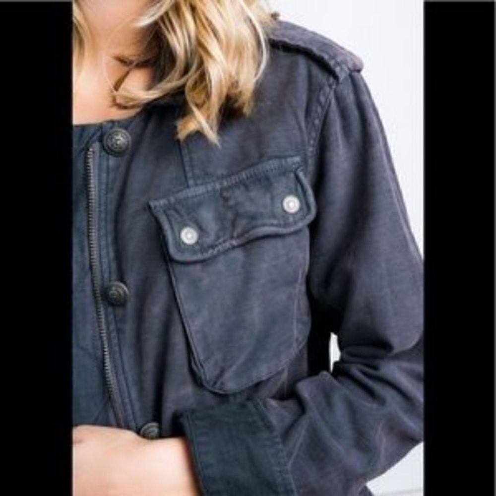Free People Not Your Brothers Surplus Jacket Size Small - Picture 3 of 13